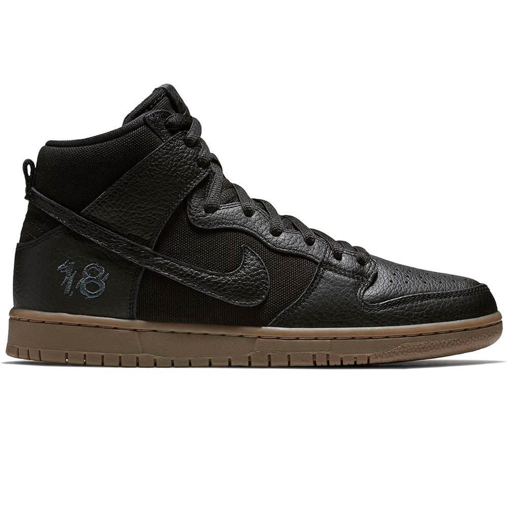 NIKE SB X ANTIHERO DUNK HIGH PRO BLACK/BLACK-ANTHRACITE-GUM DARK BROWN