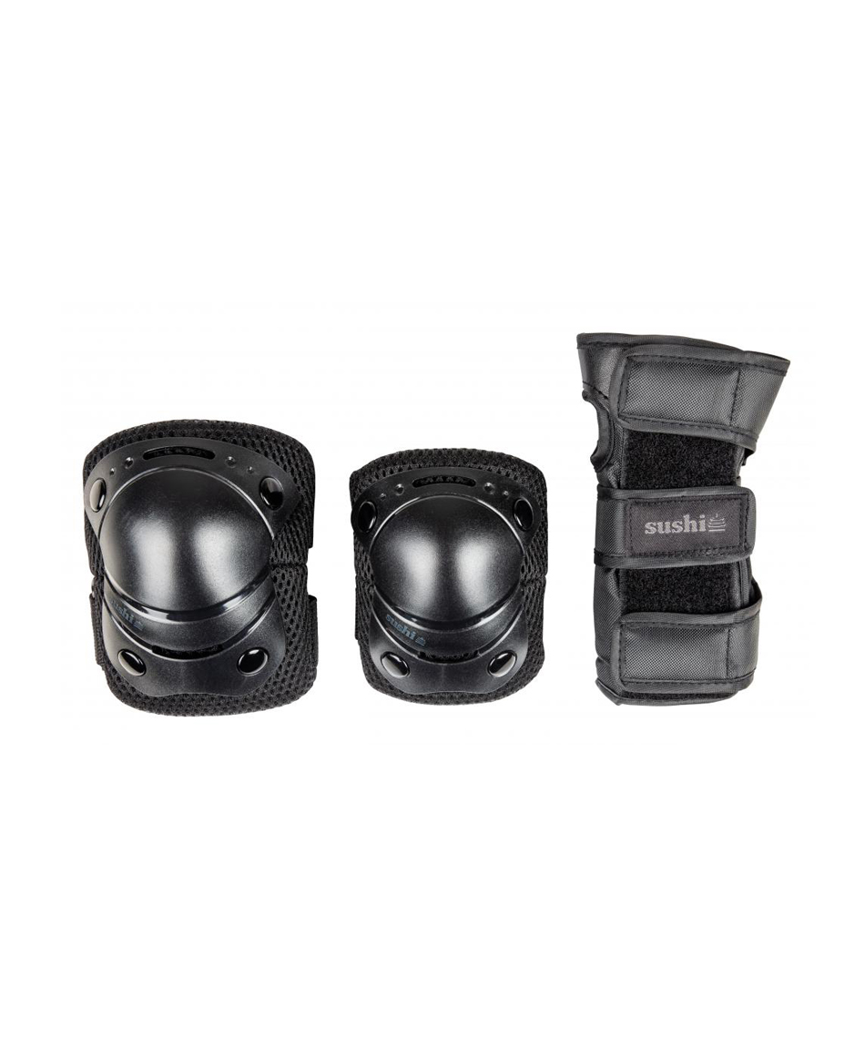 SUSHI 3-PACK YOUTH PADSET 6-9 YEARS BLACK