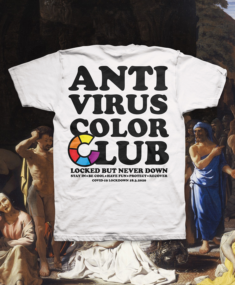 COLOR SKATES X COVID-19 ANTIVIRUS TEE WHITE