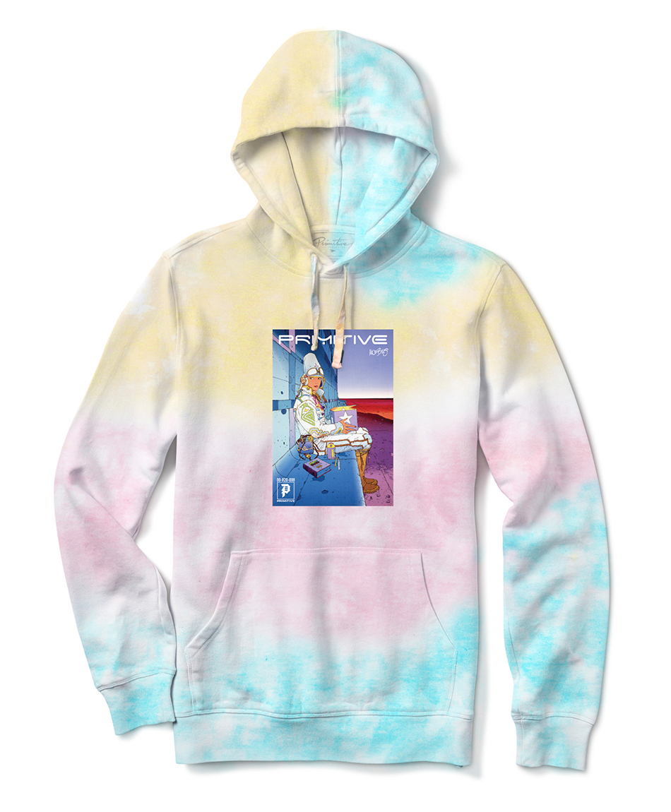 PRIMITIVE X MARVEL X MOEBIUS STARWATCHER WASHED HOOD CREAM