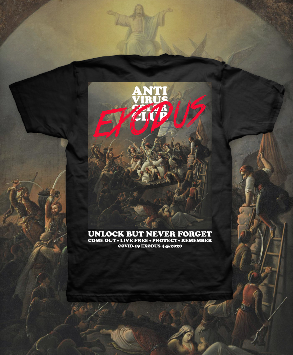 COLOR SKATES X COVID-19 EXODUS TEE BLACK