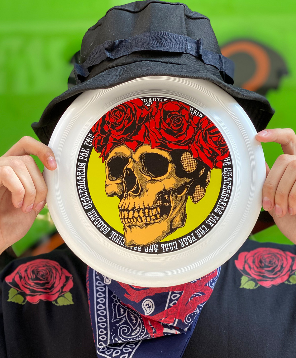 GOODBIE SKATEFUL DEAD FRISBEE