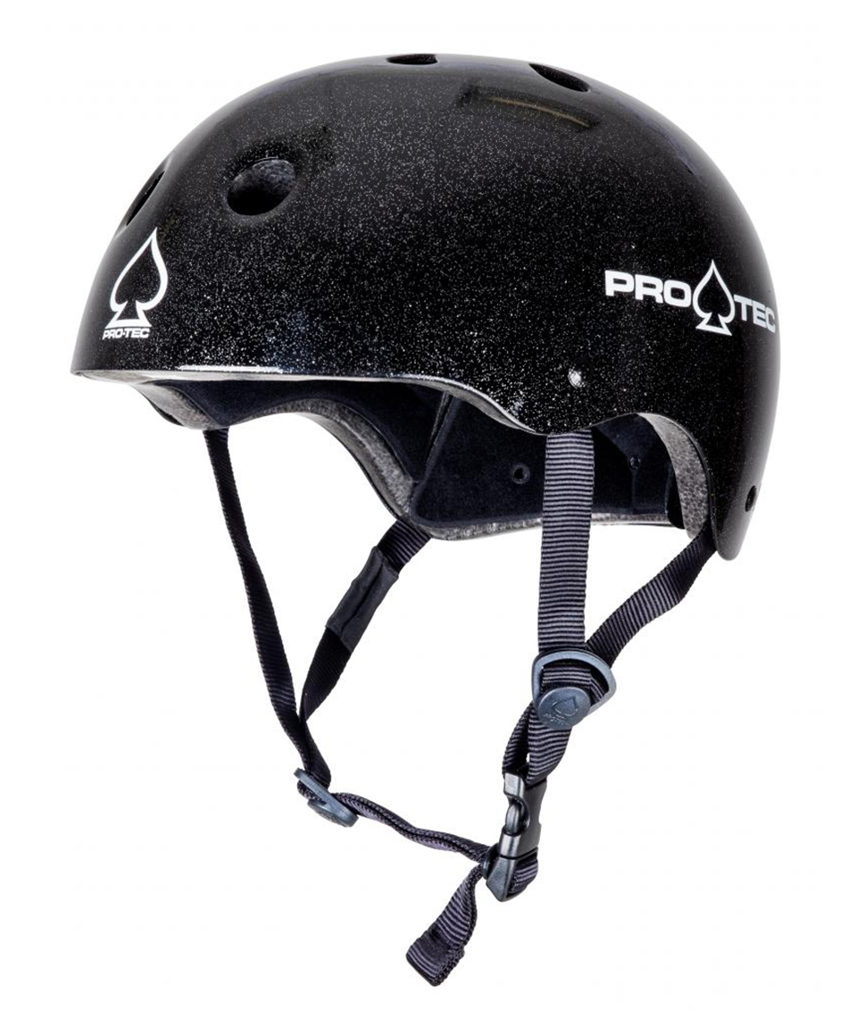 PRO-TEC CLASSIC CERT ADULT HELMET BLACK METAL FLAKE
