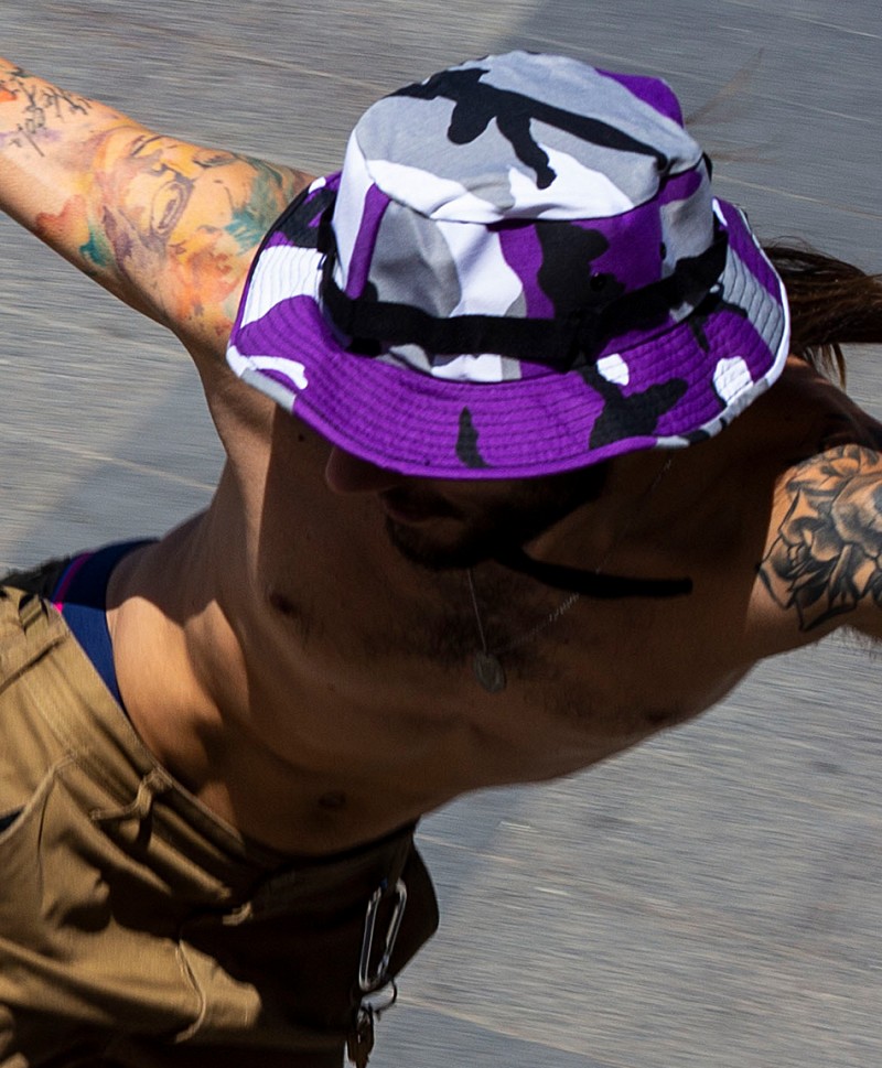 COLOR I-5 LACED BUCKET HAT PURPLE HAZE CAMO
