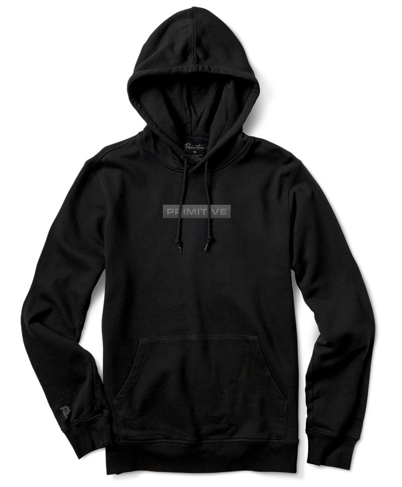PRIMITIVE BOXED PIGMENT DYED HOOD BLACK