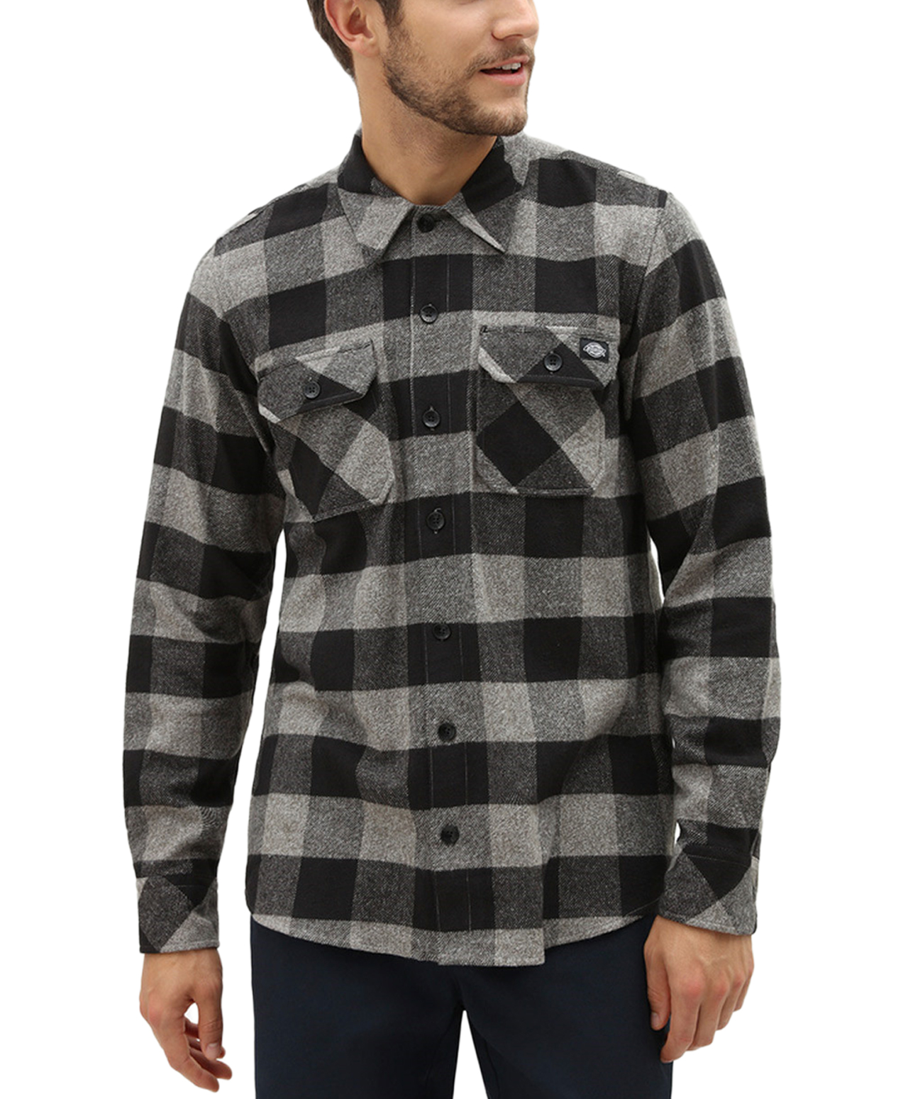 DICKIES SACRAMENTO SHIRT GREY MELANGE