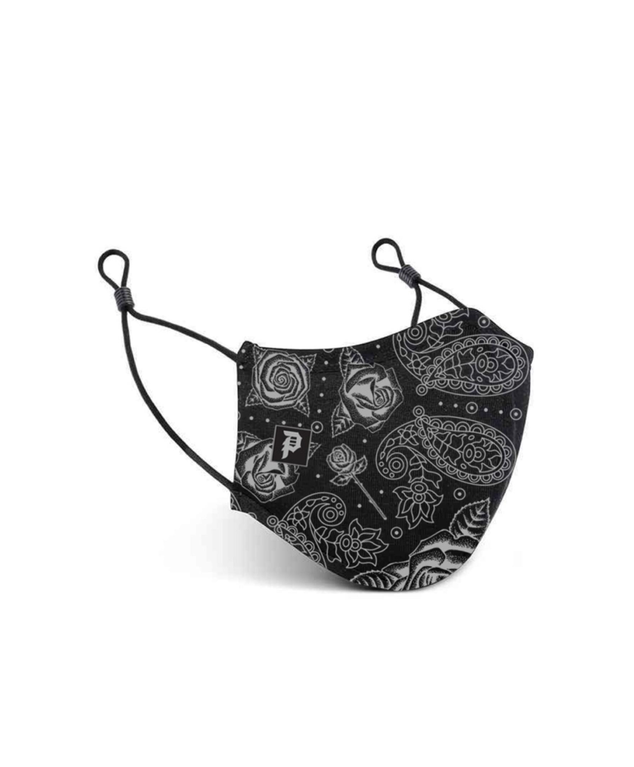 PRIMITIVE BANDANA FACE MASK BLACK
