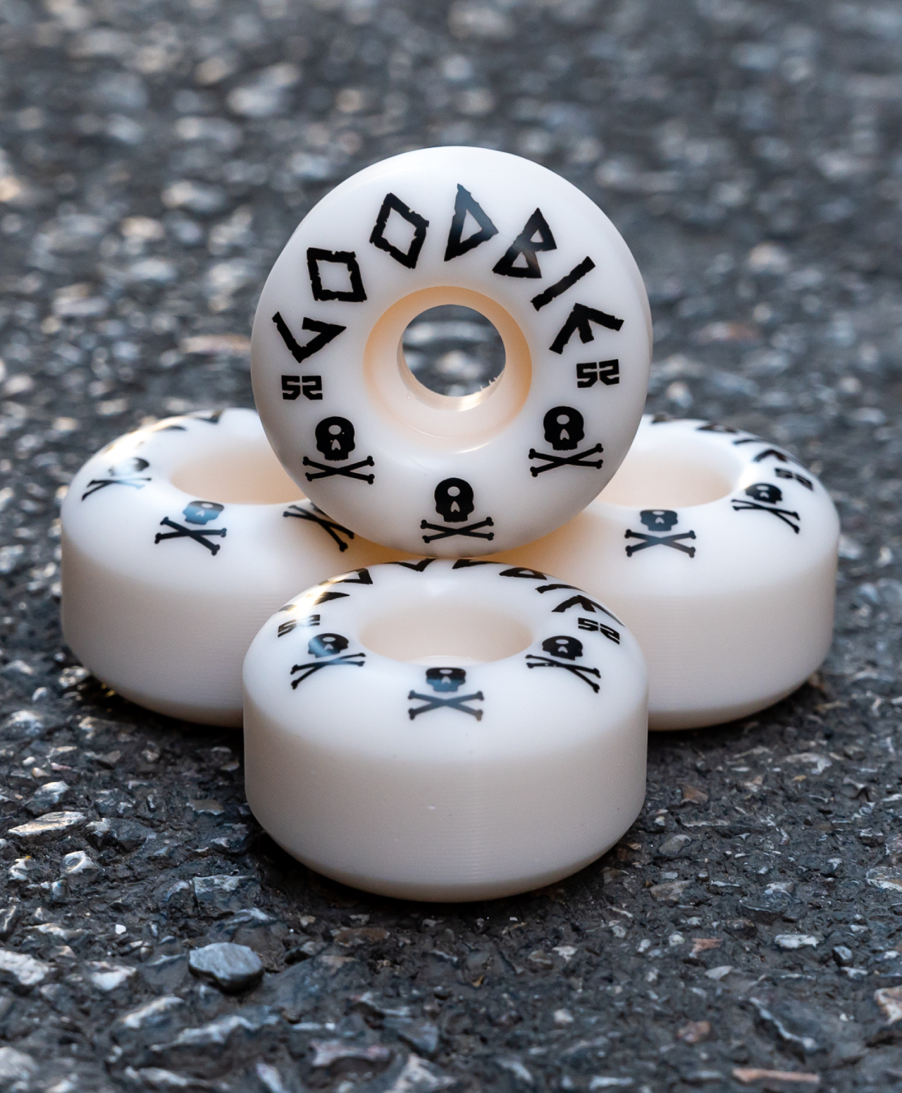 GOODBIE GB SKULLS WHEELS 52mm WHITE
