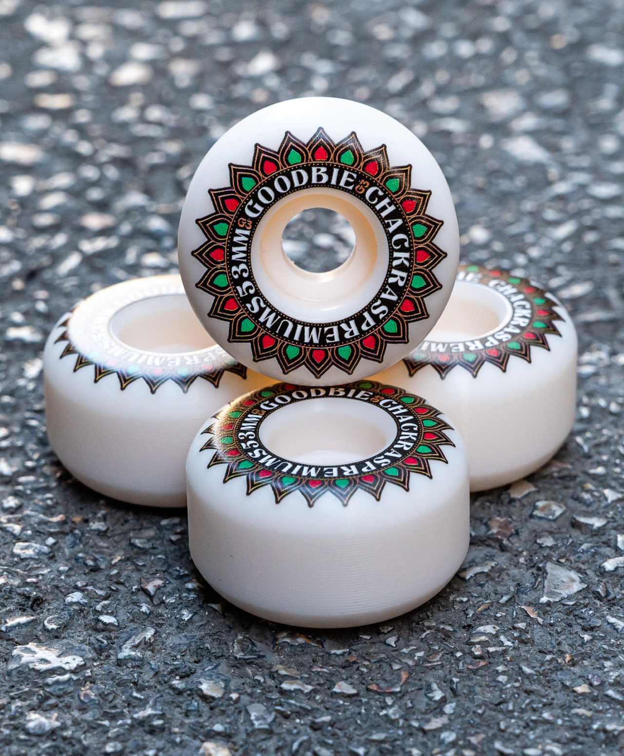 GOODBIE CHACKRAS WHEELS 53mm WHITE