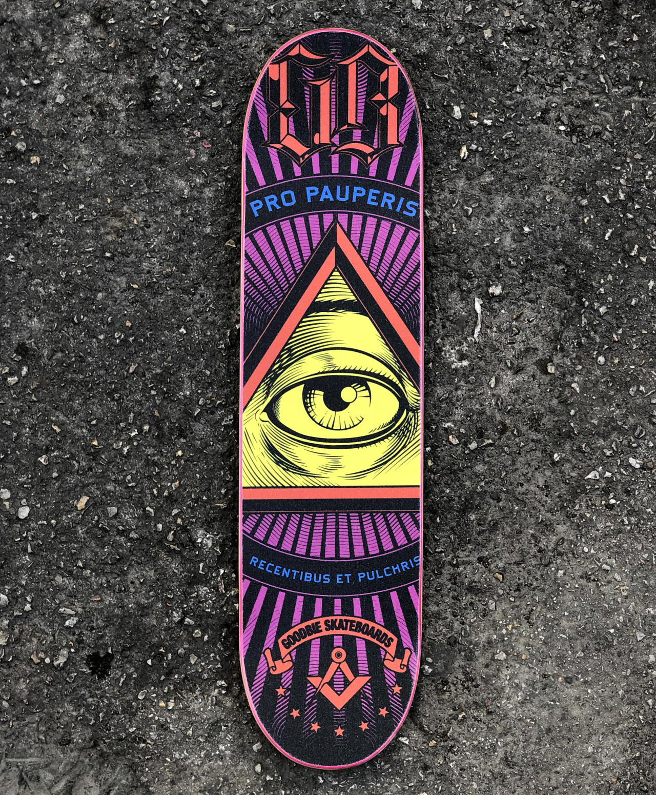 GREEP FREAK X GOODBIE ILLUMINATI NEON GRIPTAPE