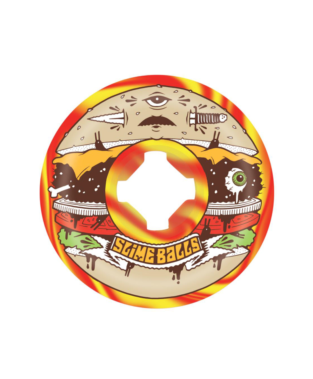 SLIME BALLS J.FISH BURGER SPEED BALLS 99A 56mm WHEELS MULTI