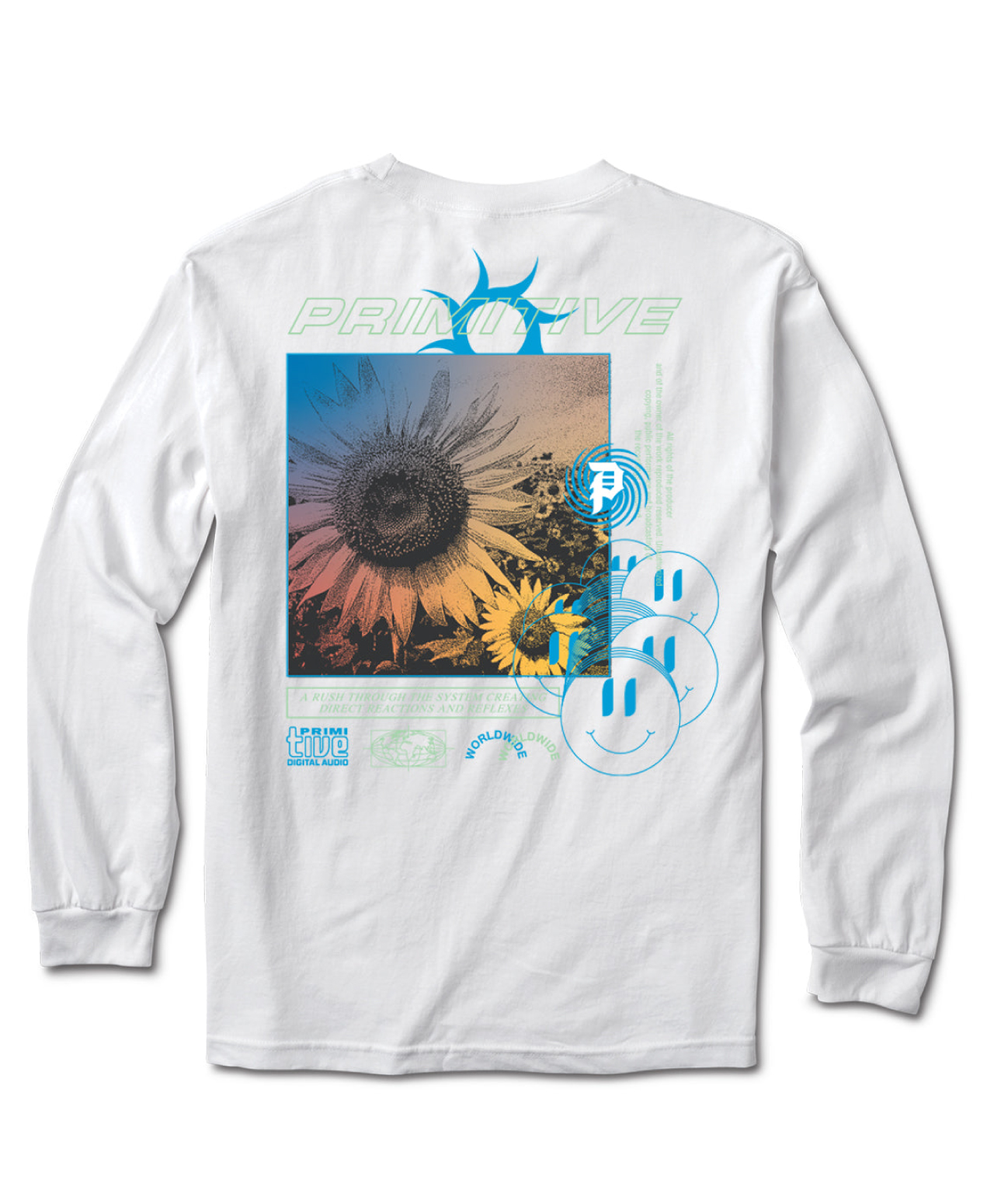 PRIMITIVE DEMO LONG SLEEVE WHITE