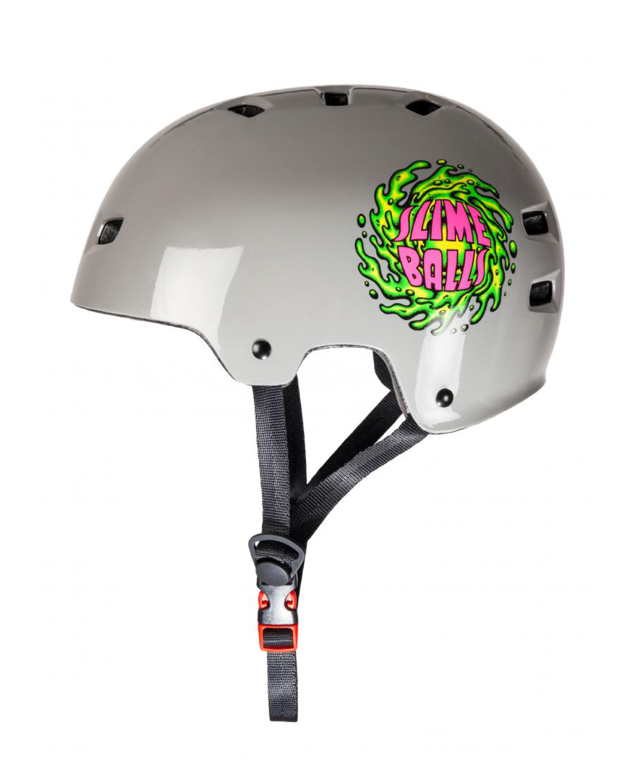 BULLET X SLIME BALLS SLIME LOGO YOUTH HELMET GREY