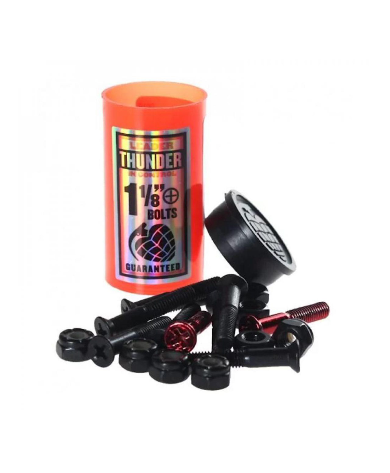 THUNDER 1 1/8 PHILLIPS BOLTS BLACK/RED