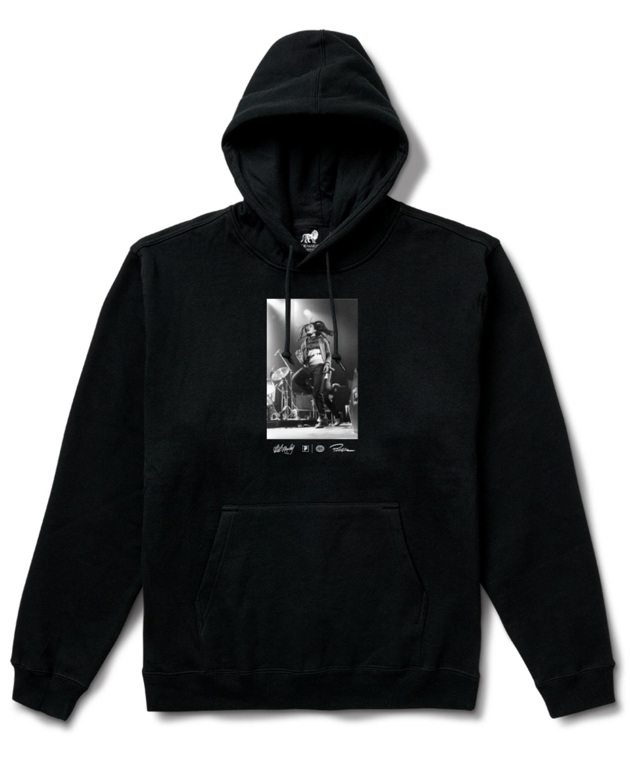 PRIMITIVE X BOB MARLEY HEARTACHE HOOD BLACK