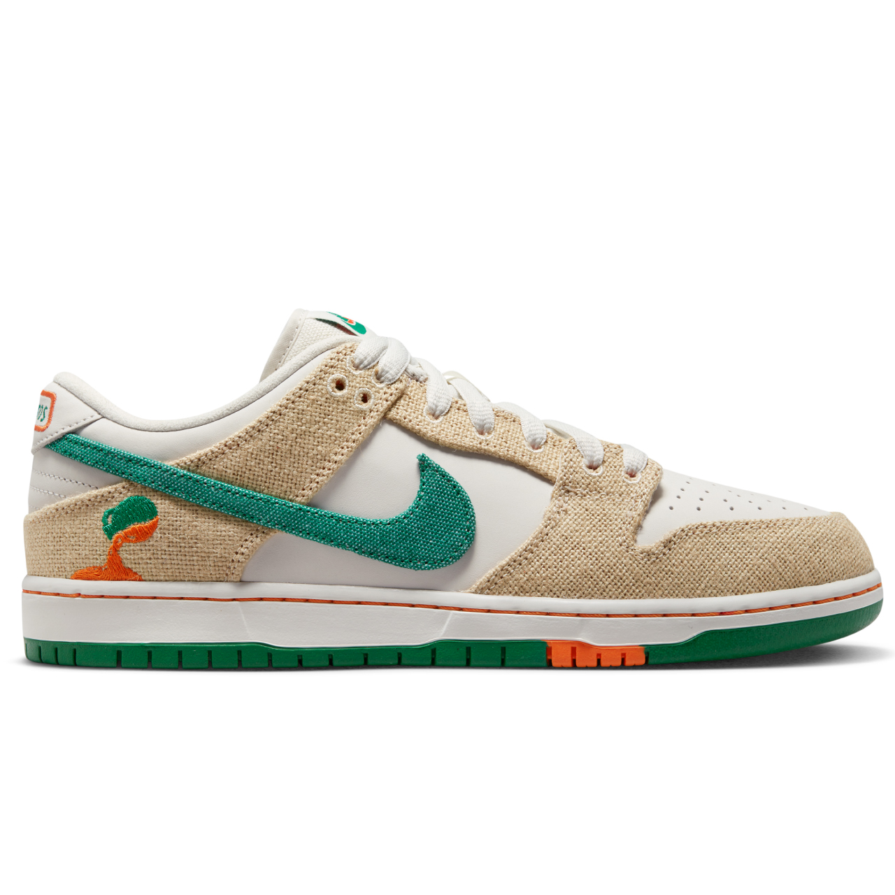 NIKE SB X JARRITOS DUNK LOW PRO PHANTOM/SAFETY ORANGE-MALACHITE