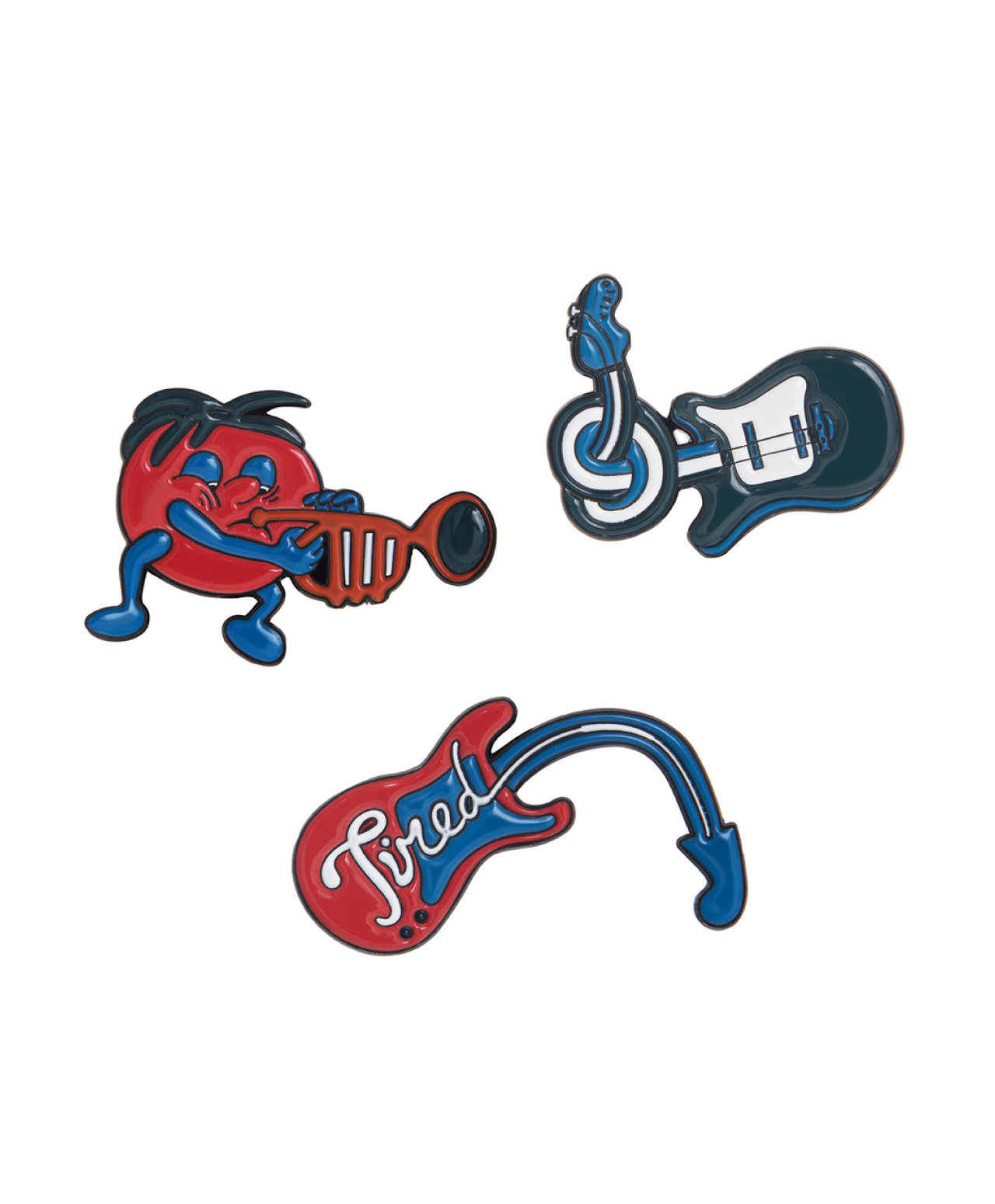 TIRED MUSIC PIN SET MULTI