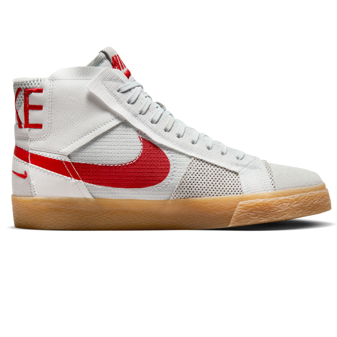 NIKE SB BLAZER MID PREMIUM SUMMIT WHITE/PURE PLATINUM/UNIVERSITY RED