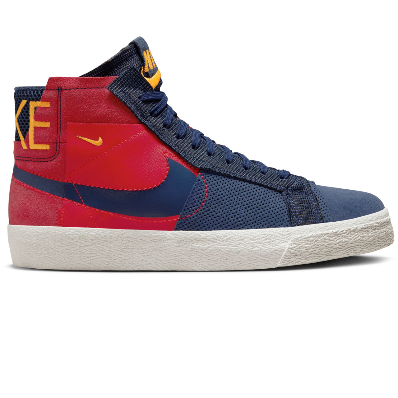 NIKE SB BLAZER MID PREMIUM UNIVERSITY RED/UNIVERSITY GOLD/SUMMIT WHITE/MIDNIGHT NAVY