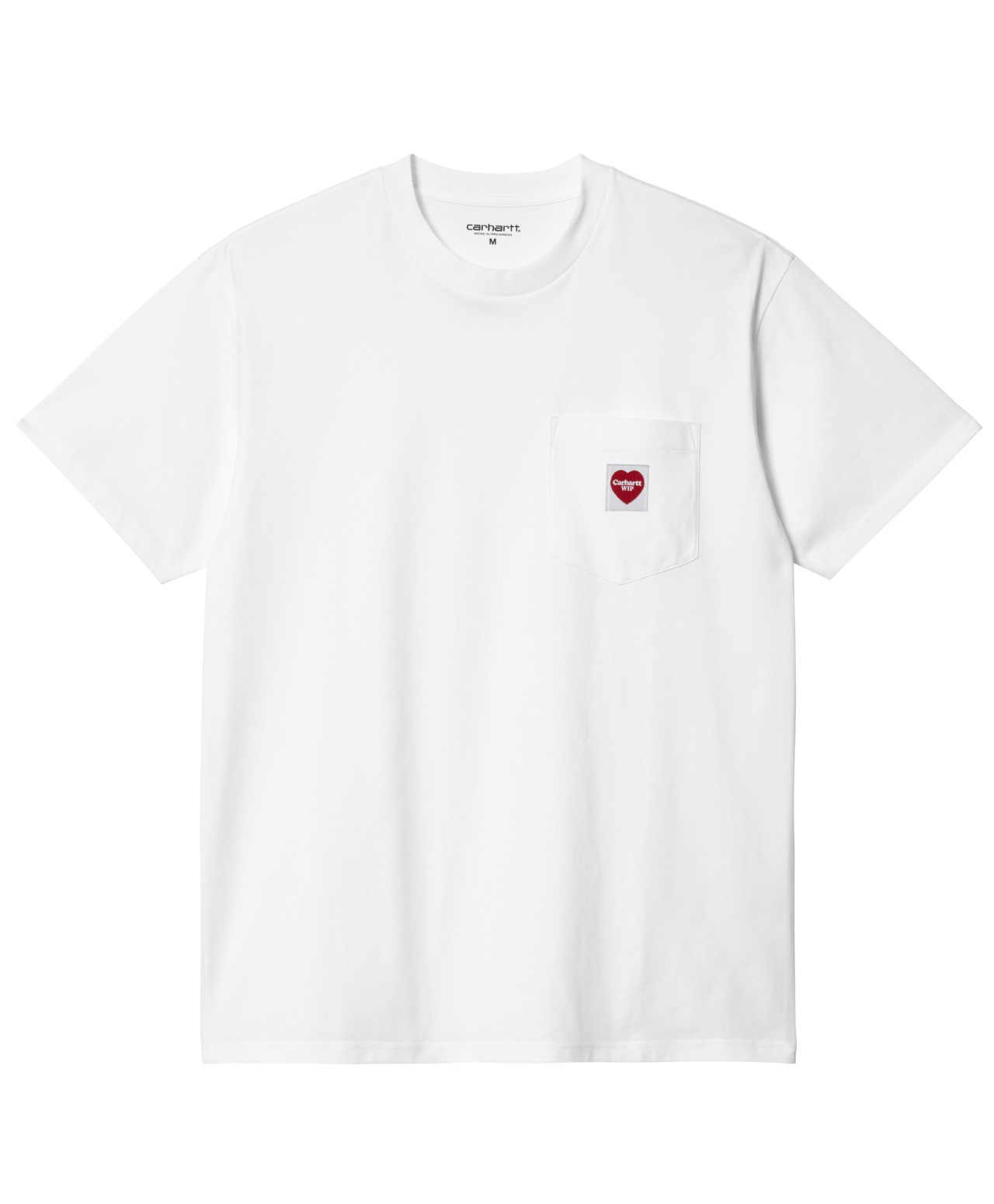 CARHARTT WIP POCKET HEART TEE WHITE/RED