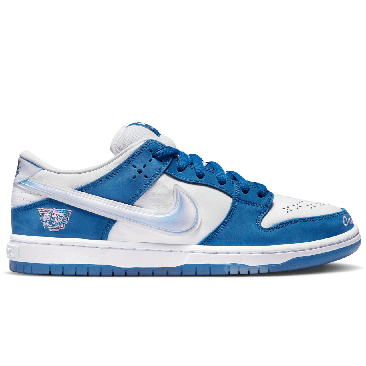 NIKE SB X BORN X RAISED DUNK LOW PRO DEEP ROYAL BLUE/WHITE-WHITE