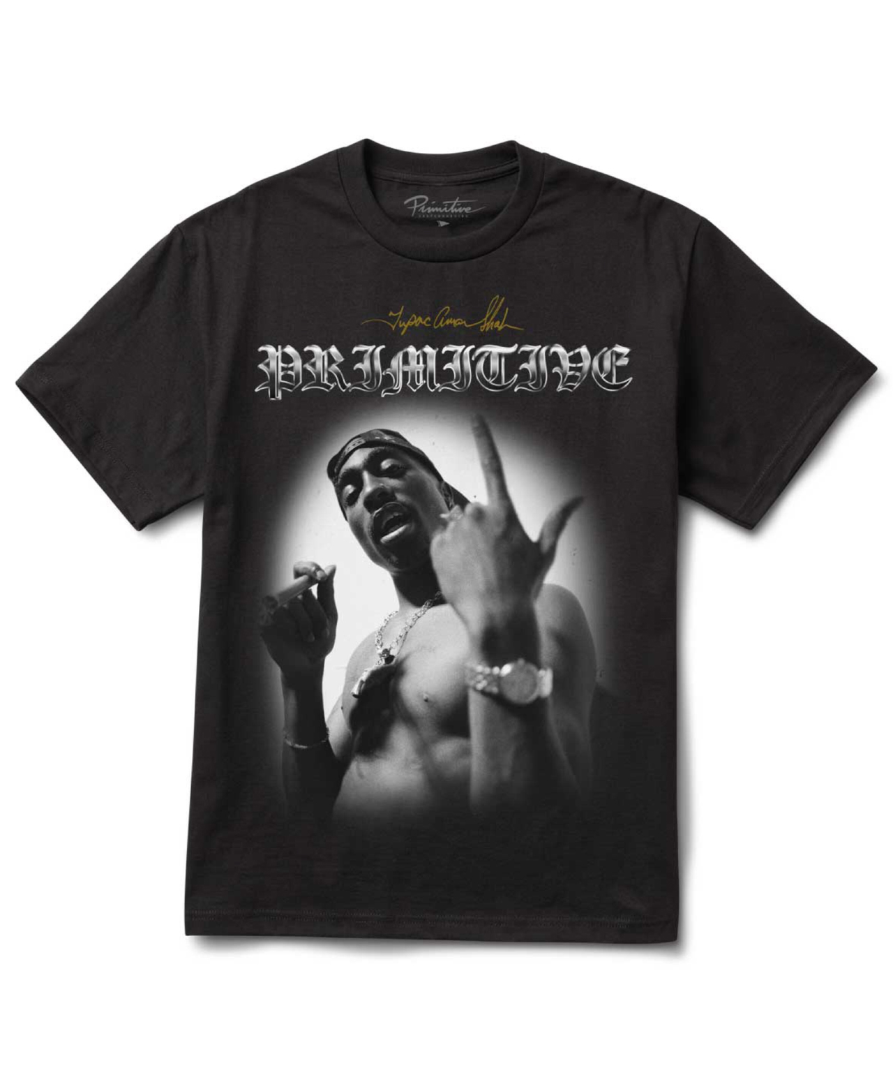PRIMITIVE X 2PAC INJECTION ONE TEE BLACK