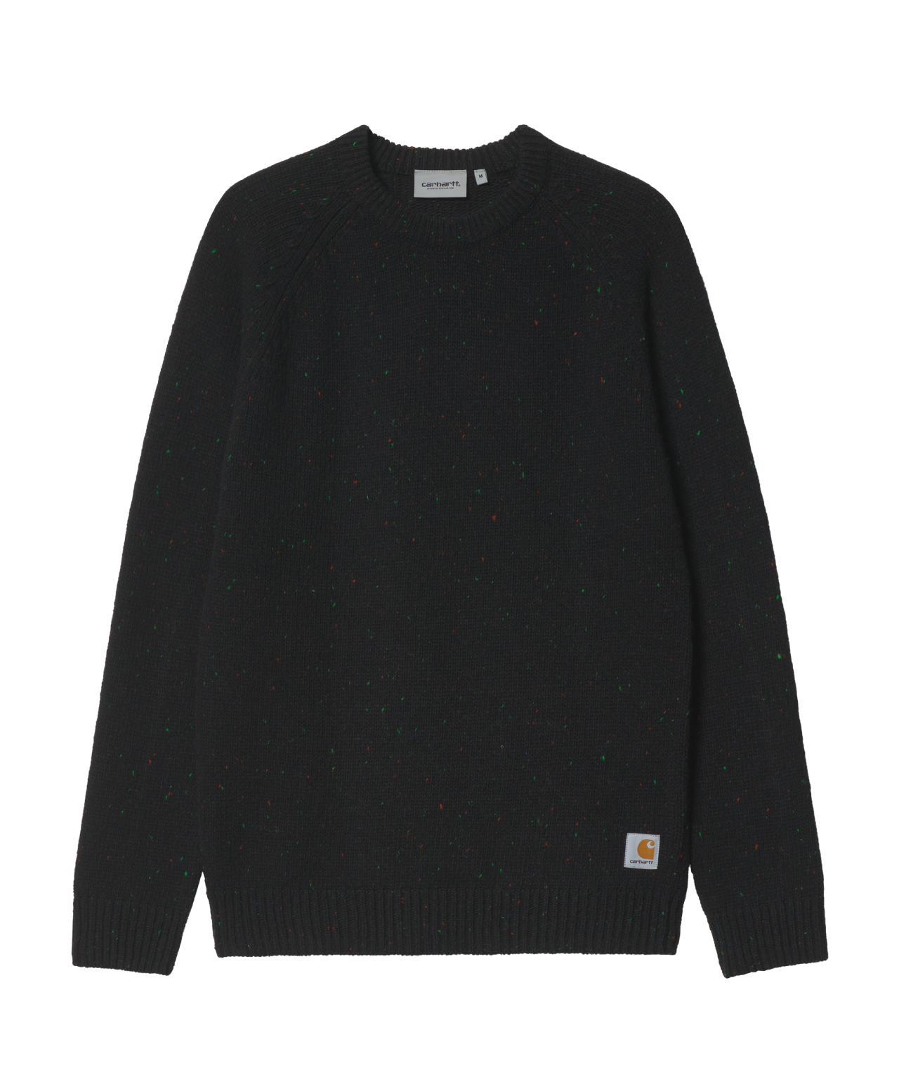 CARHARTT WIP ANGLISTIC SWEATER SPECKLED BLACK