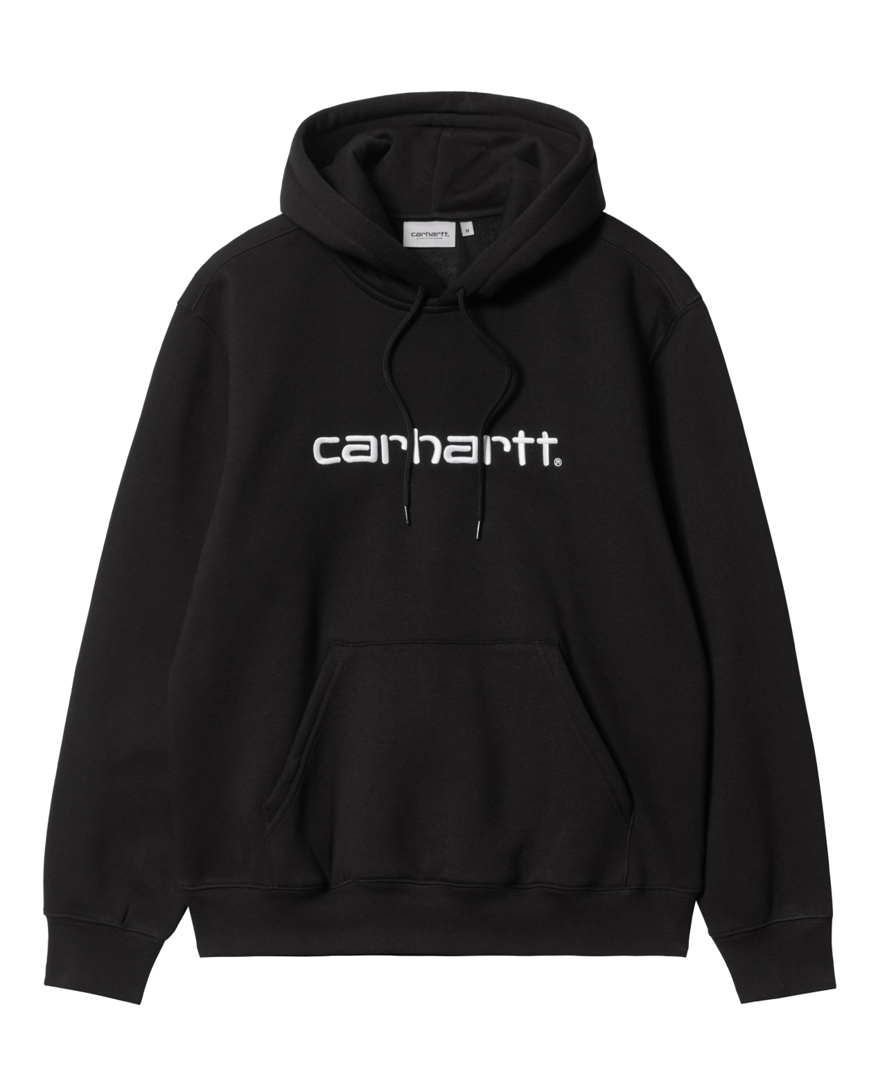 CARHARTT WIP LOGO HOOD BLACK/WHITE