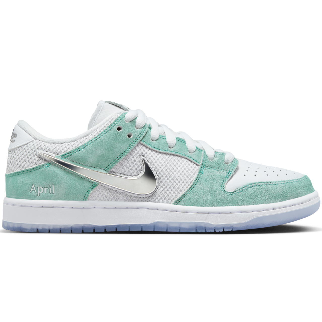 NIKE SB DUNK LOW PRO APRIL RACER BLUE/METALLIC SILVER-WHITE