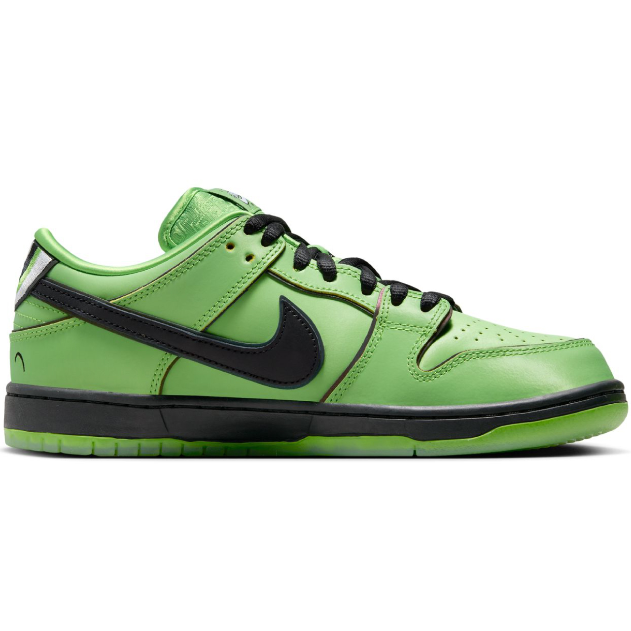 NIKE SB X THE POWERPUFF GIRLS DUNK LOW BUTTERCUP MEAN GREEN