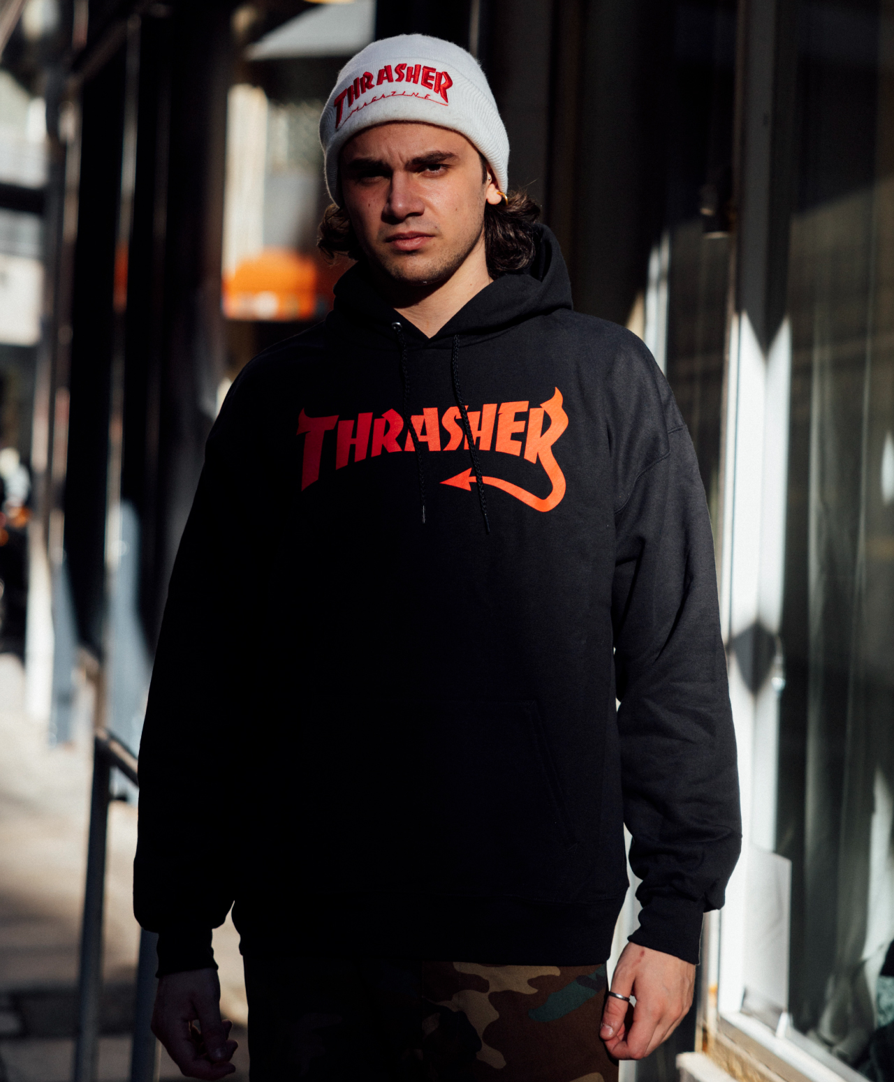 THRASHER DIABLO HOOD BLACK