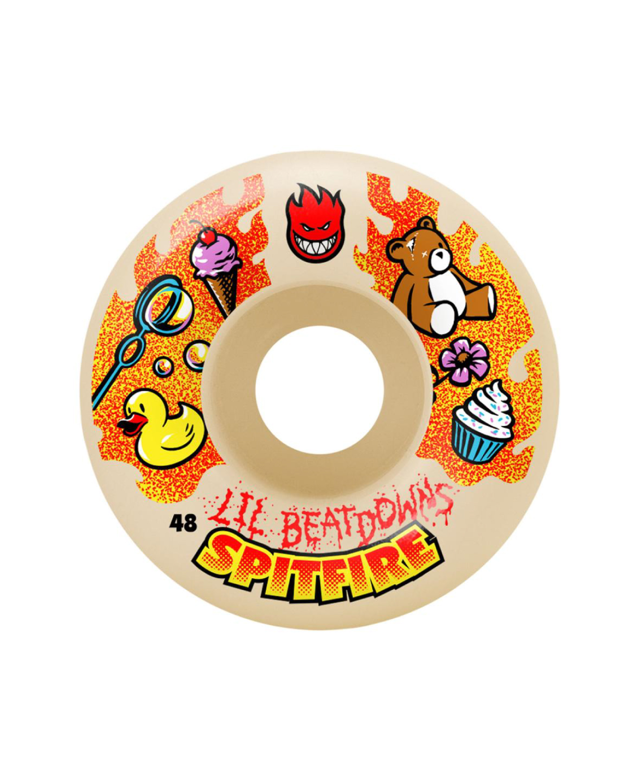 SPITFIRE FORMULA FOUR WHEELS 99 LIL BEATDOWNS C 48MM WHITE