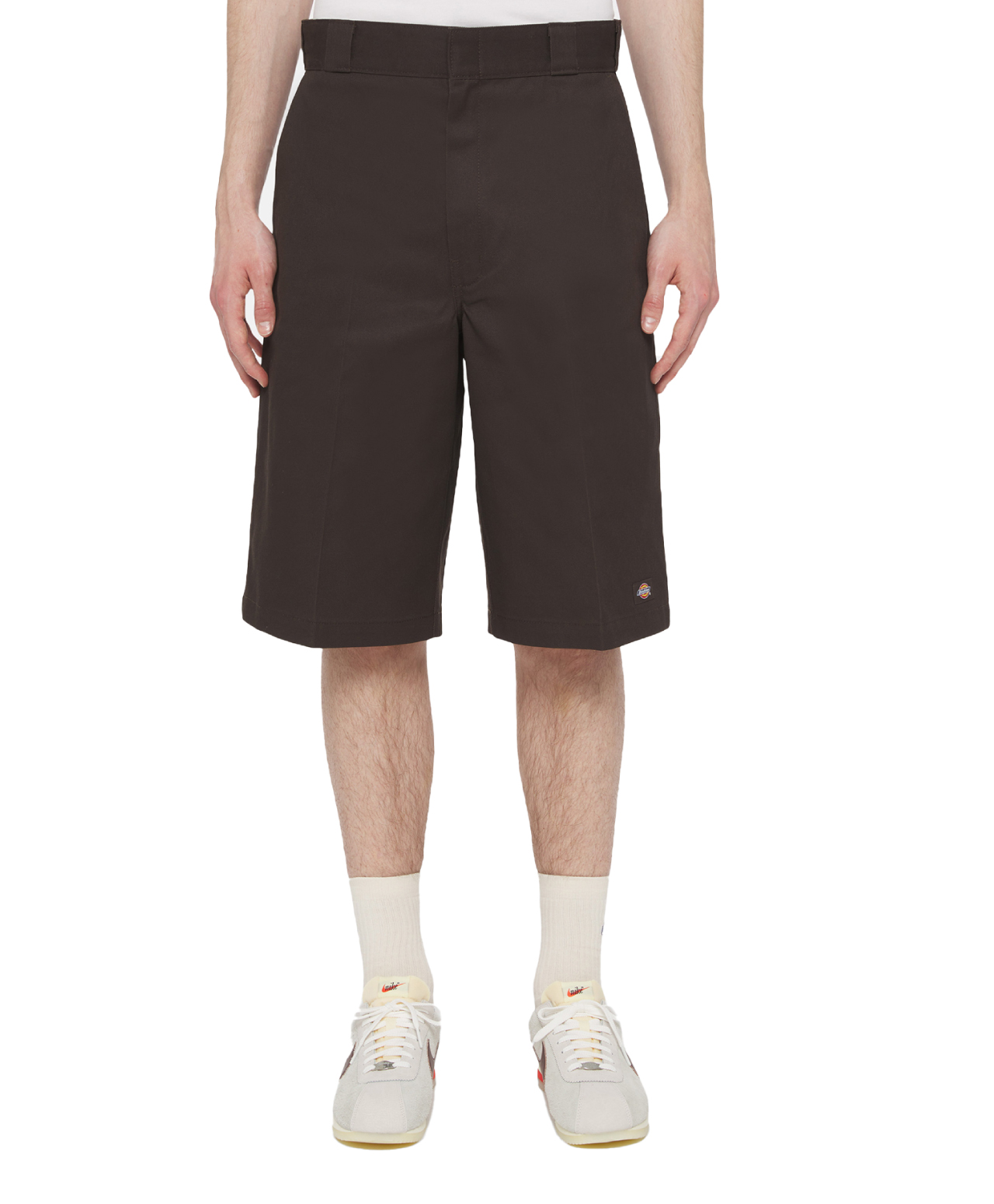 DICKIES 13 INCH MULTI POCKET WORK SHORTS DARK BROWN