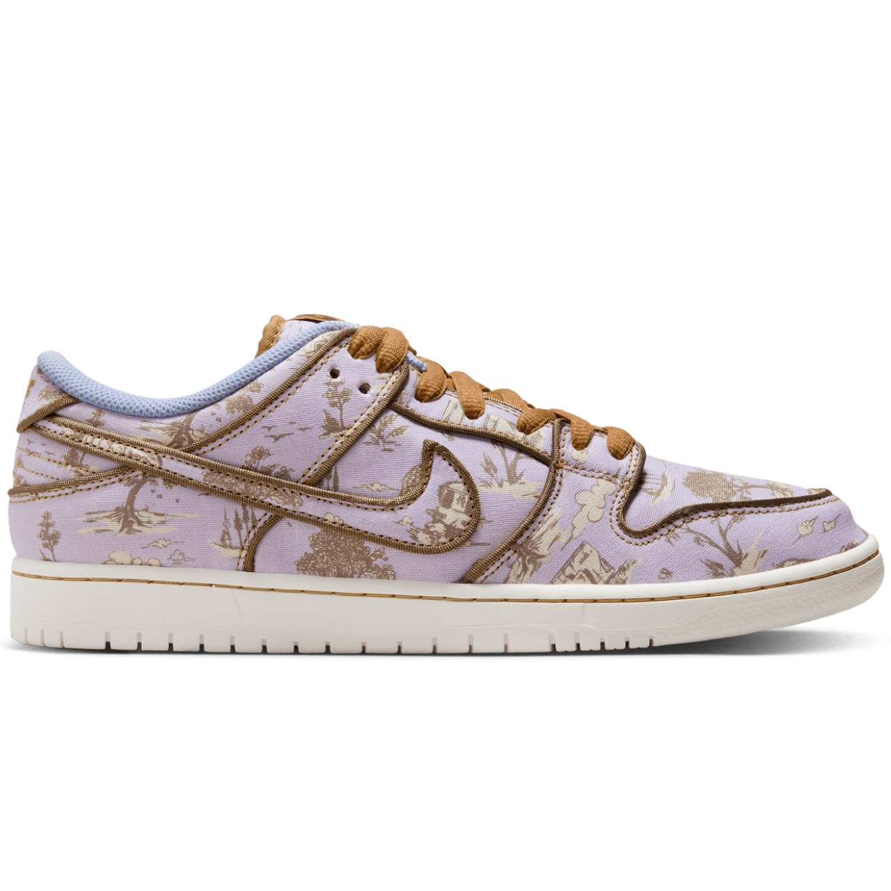 NIKE SB DUNK LOW PRO PREMIUM PASTORAL PRINT FOOTBALL GREY/COCONUT MILK-KHAKI