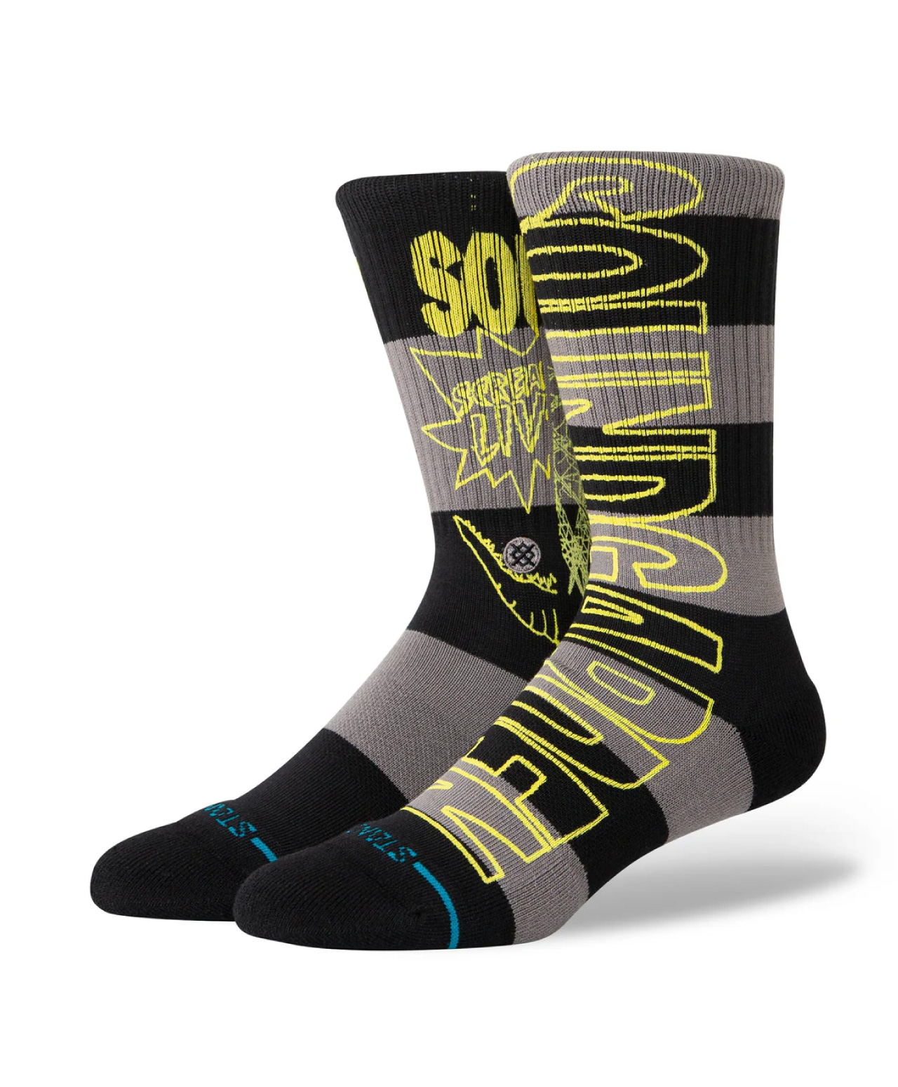 STANCE X SOUNDGARDEN CREW SOCKS BLACK