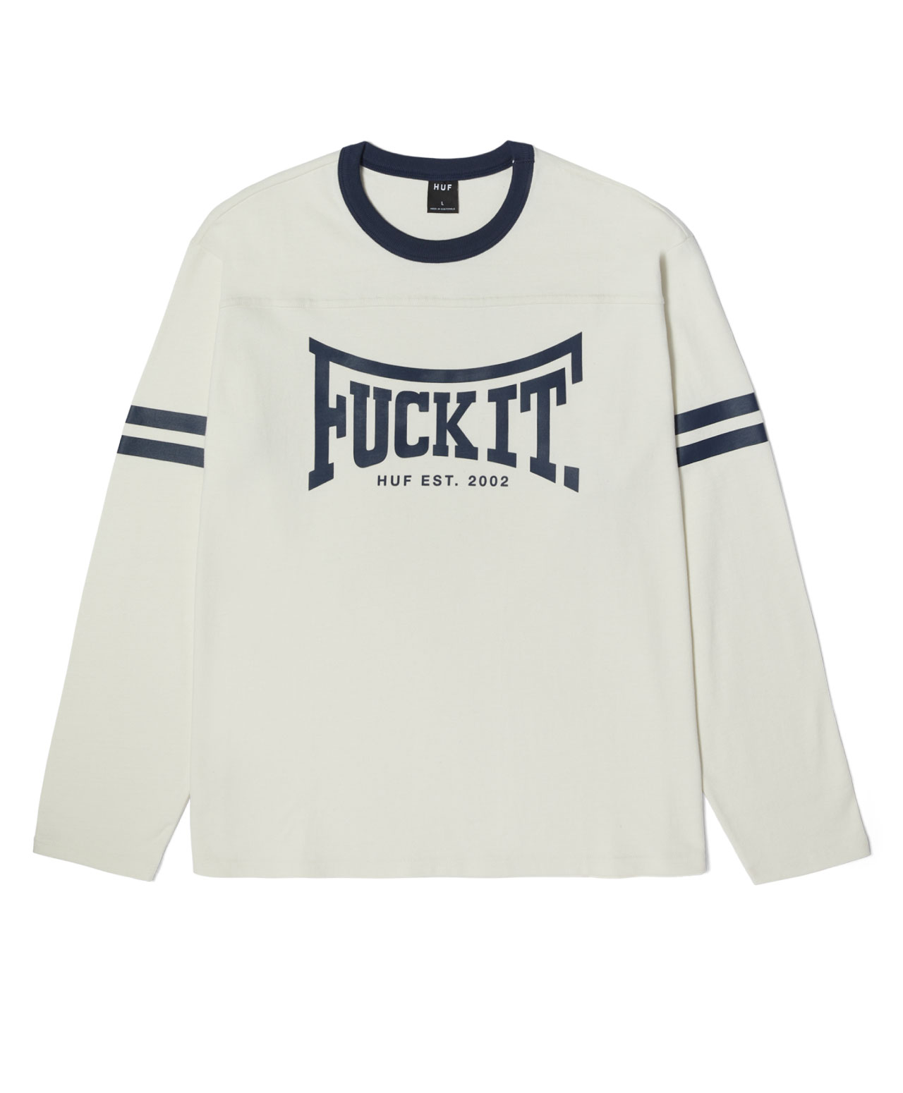 HUF EXETER LONG SLEEVE FOOTBALL SHIRT LINEN