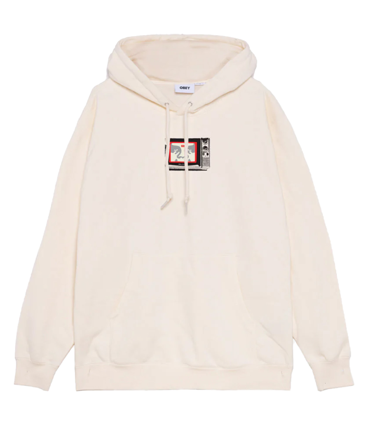 OBEY TV HOOD UNBLEACHED