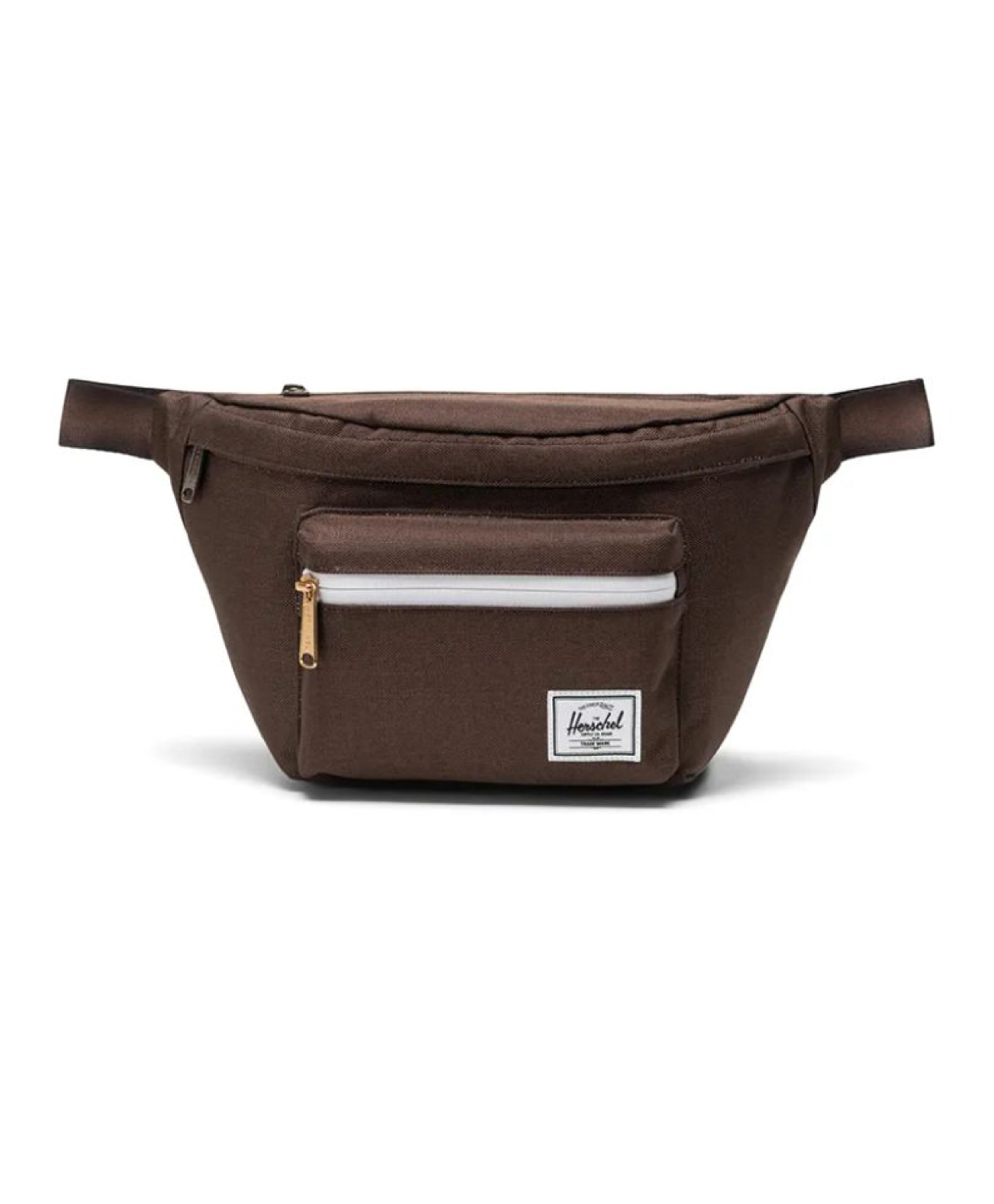 HERSCHEL POP QUIZ HIP PACK CHOCOLATE BROWN CROSSHATCH