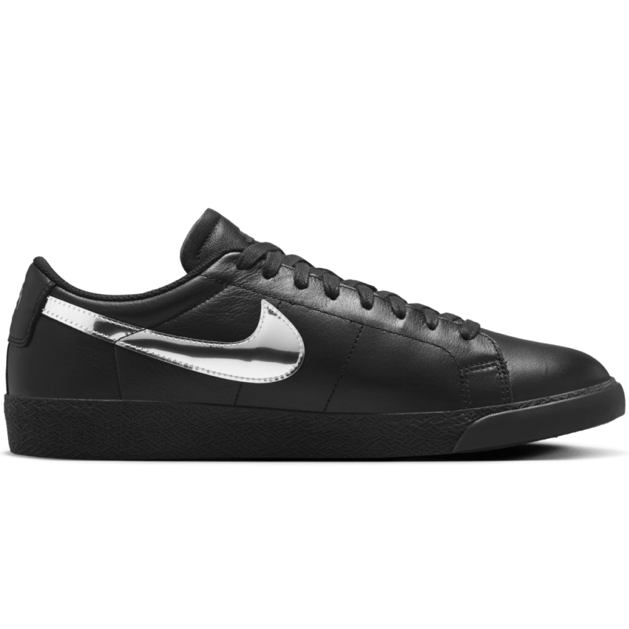 NIKE SB BLAZER LOW X DANCER SKATEBOARDS BLACK/METALLIC SILVER-BLACK