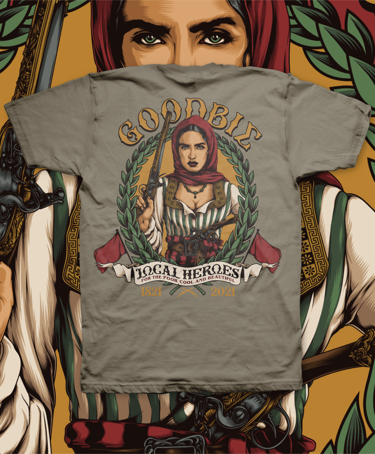 GOODBIE LOCAL HEROES BOUBOU TEE LIEUTENANT