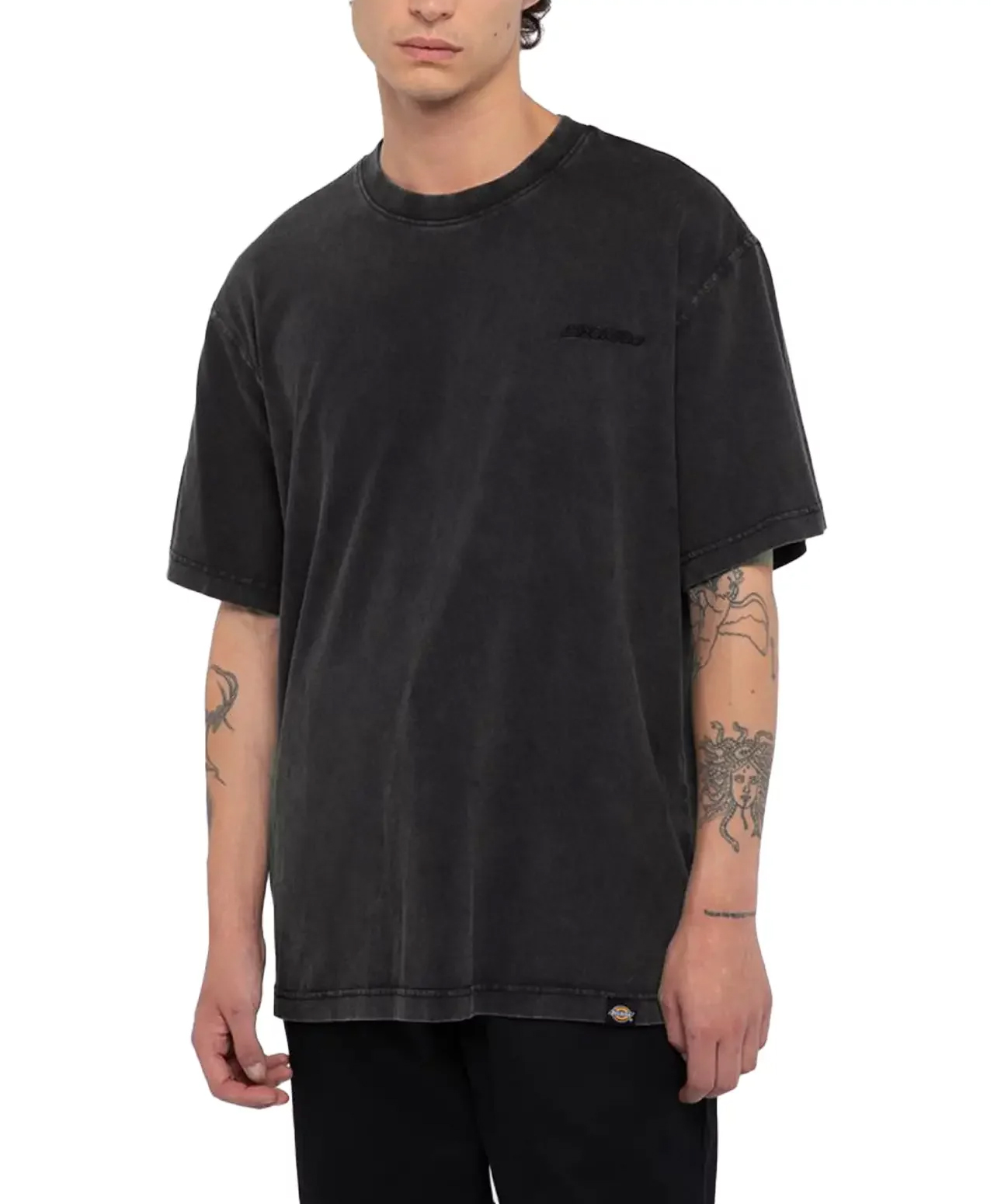 DICKIES PLENTYWOOD TEE ACID WASH BLACK