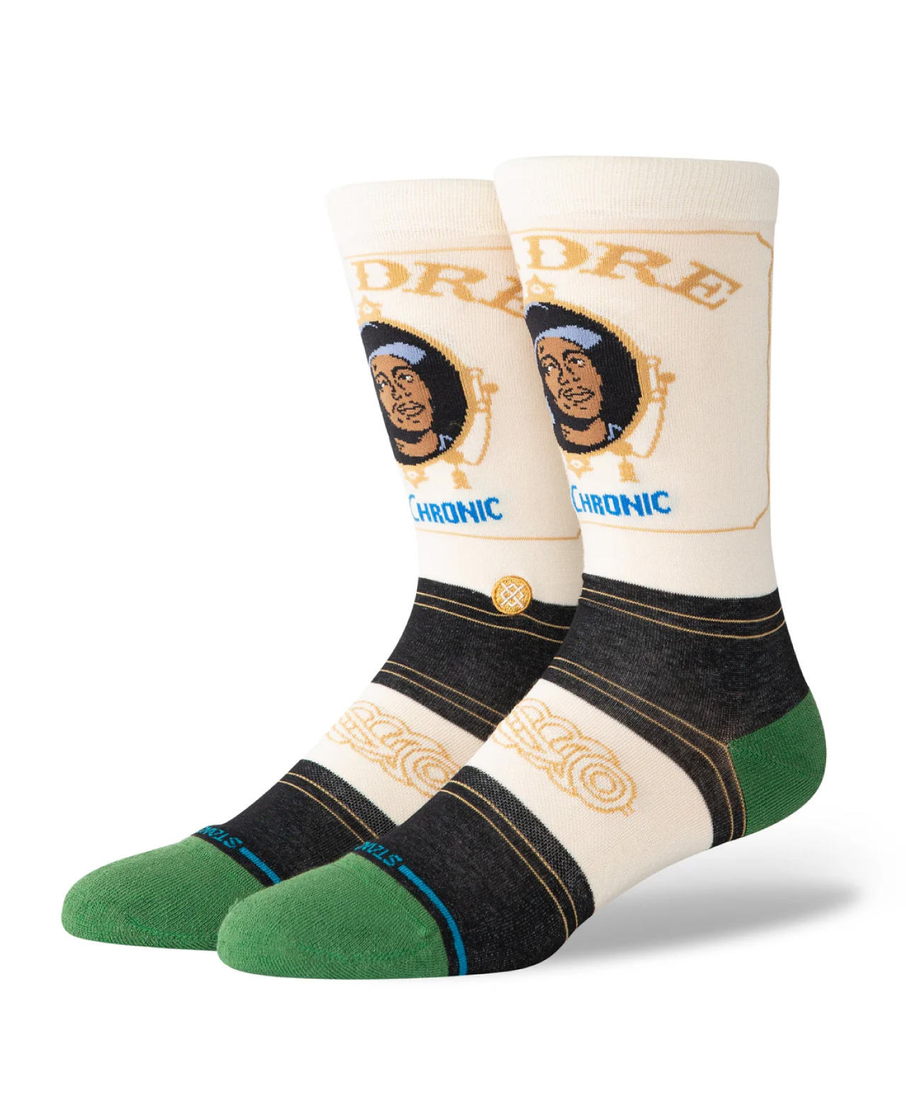 STANCE X DR. DRE THE CHRONIC CREW SOCKS BLACK
