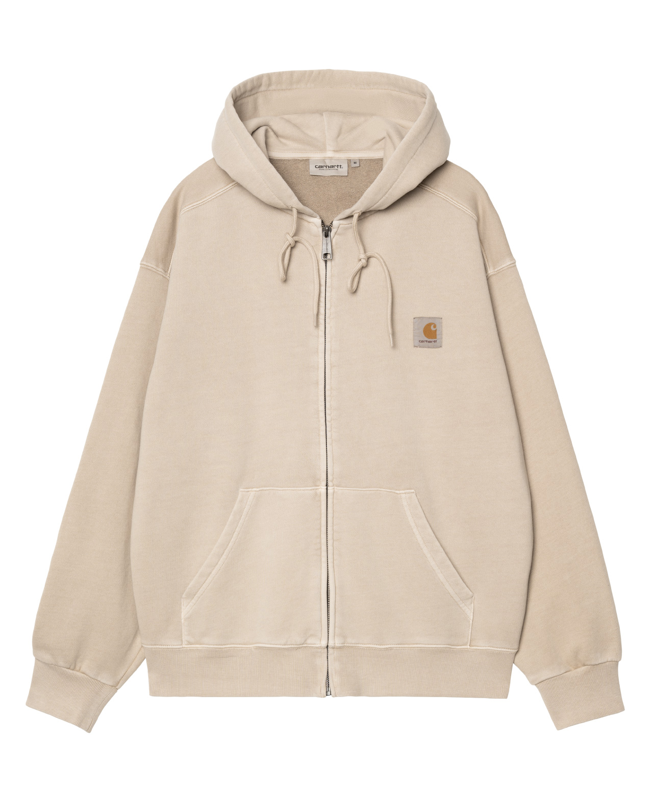 CARHARTT WIP NELSON HOODED JACKET FLEUR DE SEL GARMENT DYED