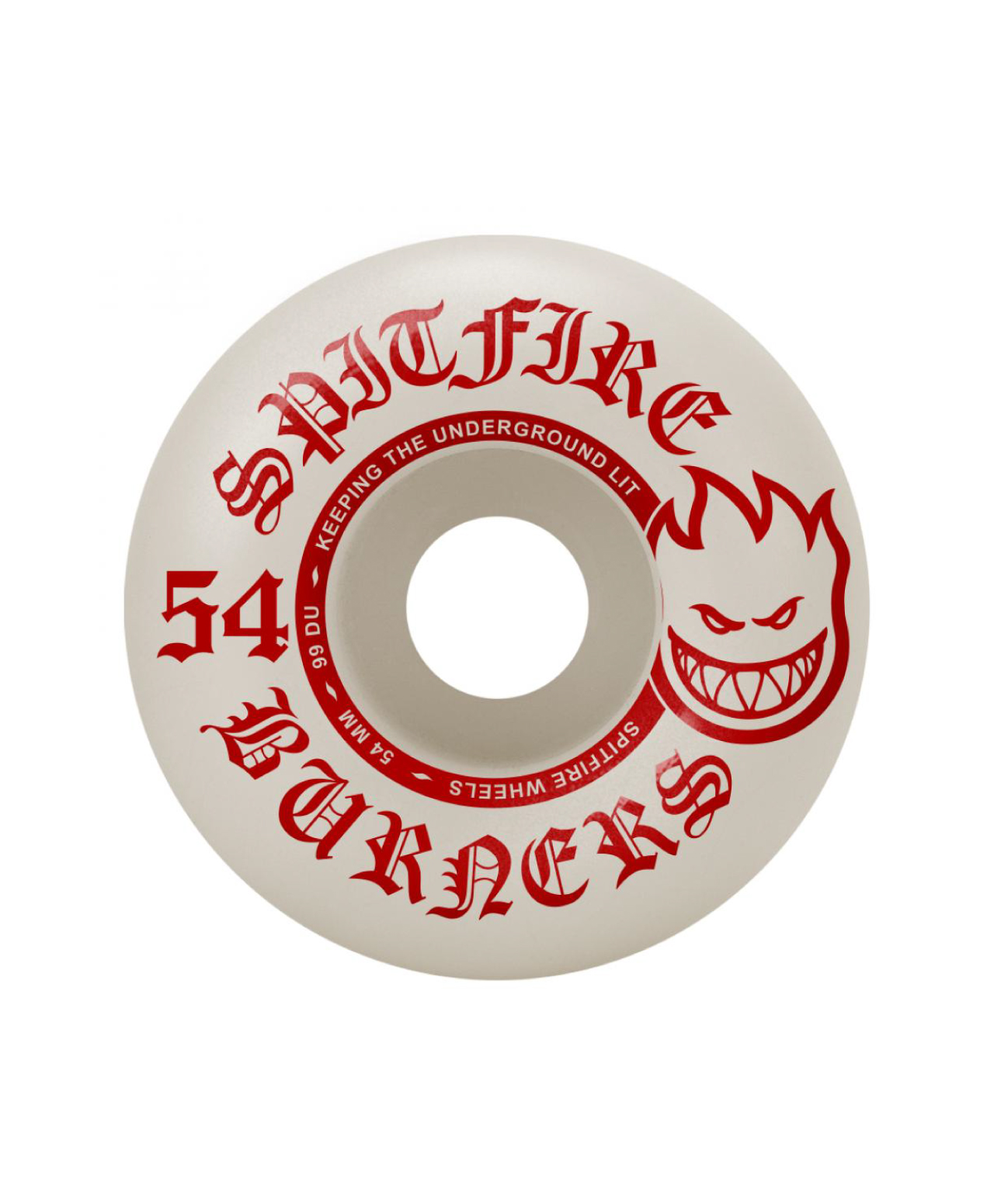 SPITFIRE BURNER WHEELS 99DU 54MM WHITE