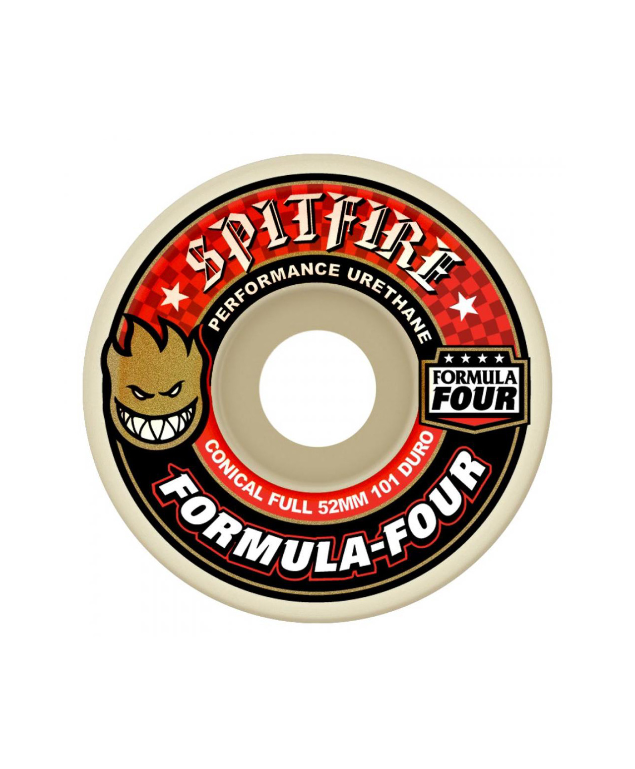 SPITFIRE FORMULA FOUR WHEELS CONICAL 101DU 56MM NATURAL