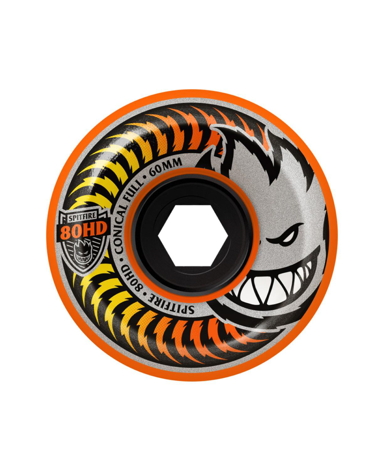 SPITFIRE SOFT WHEELS CONICAL FULL 80HD 55MM ORANGE