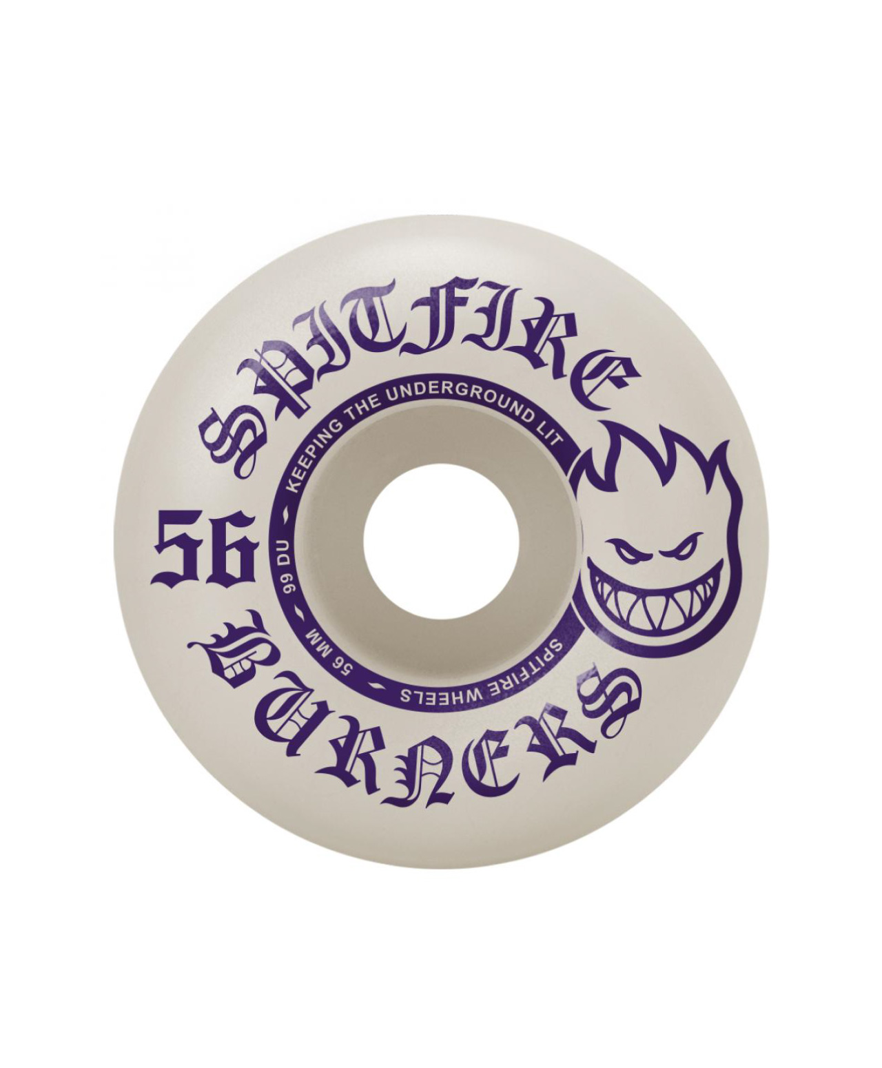 SPITFIRE BURNER WHEELS 99DU 56MM WHITE