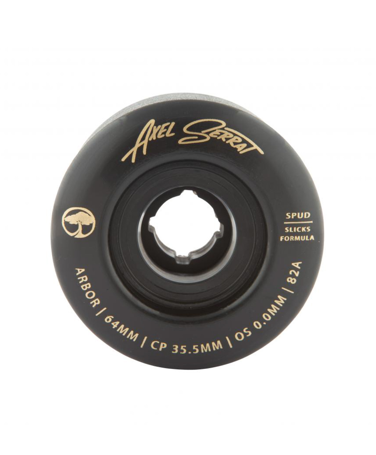 ARBOR COLLECTIVE SPUD AXEL SERRAT 82A 64MM SIGNATURE WHEELS BLACK