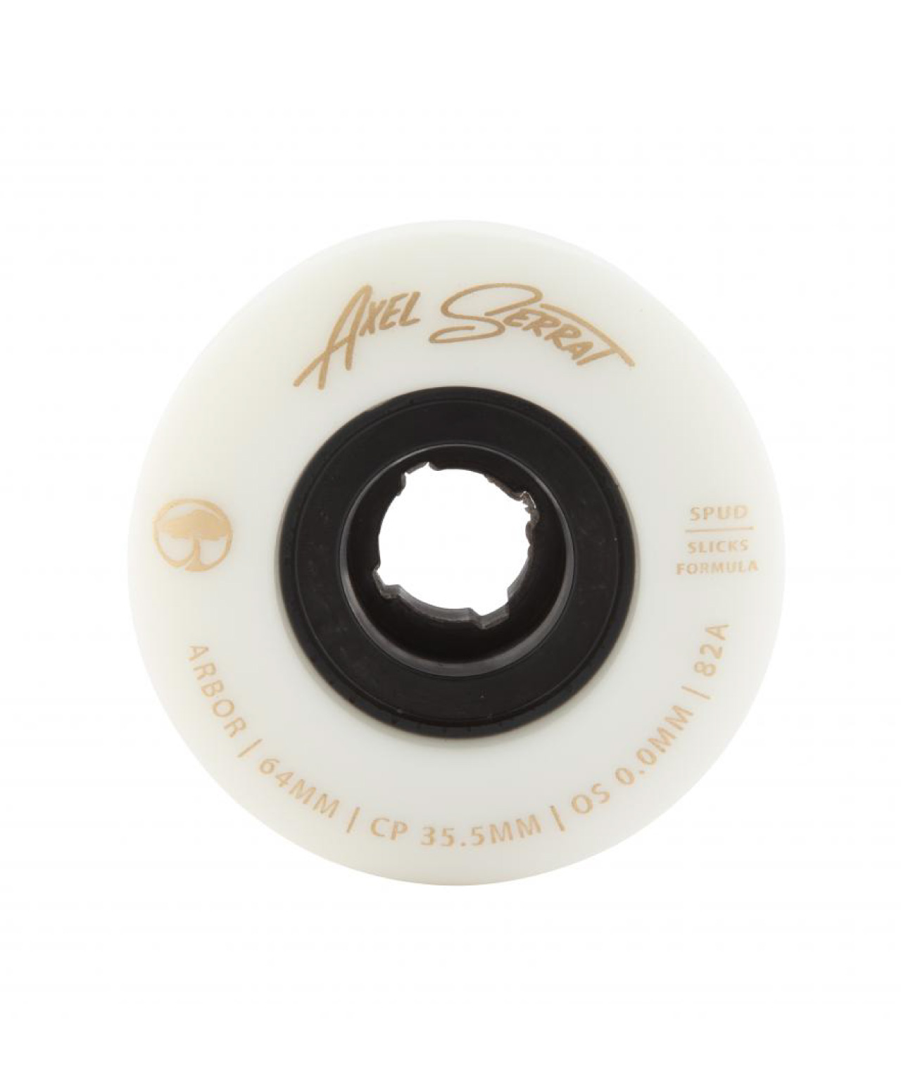 ARBOR COLLECTIVE SPUD AXEL SERRAT 82A 64MM SIGNATURE WHEELS WHITE