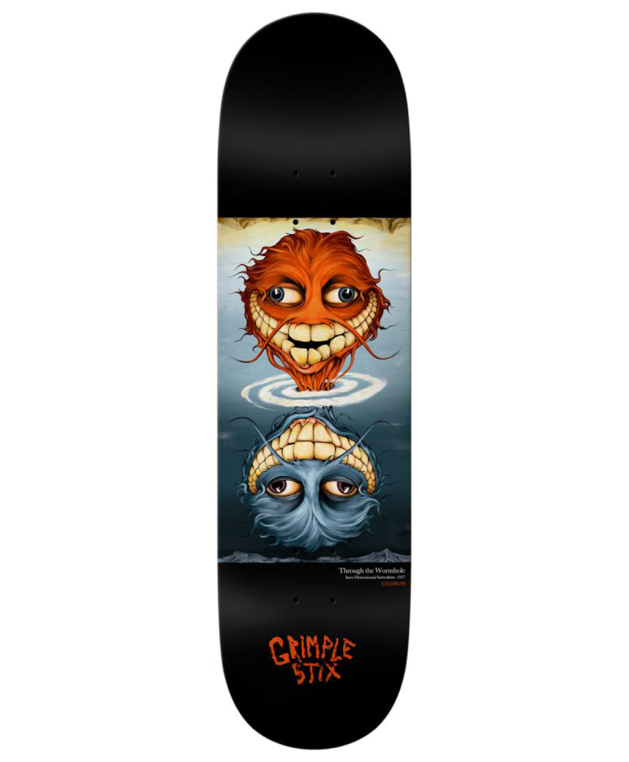 ANTIHERO GRIMPLESTIX FINE ART TEAM SKATE DECK 8.5 MULTI